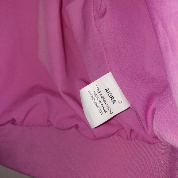 Akira BROCADE TAPESTRY SPRING BOMBER Size XL Pink - Picture 3 of 11